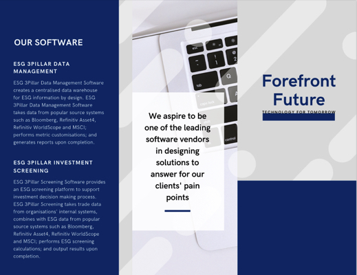 Forefront Future Brochure ESG 3Pillar Data Management Investment Screening